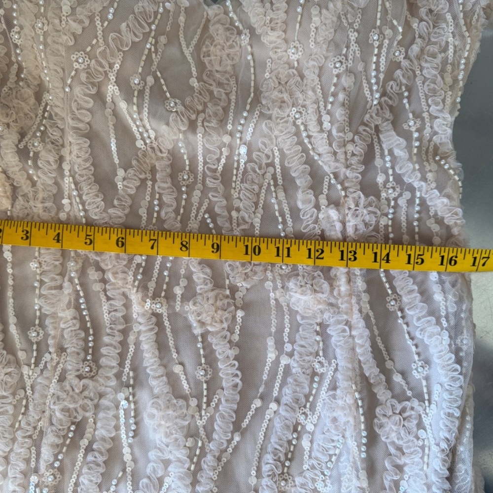 $686 Jade Couture Alanna Embroidery Lace fit and flare gown NWOT - Picture 9 of 10